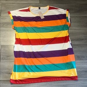 Bright Multicolor Striped Tee